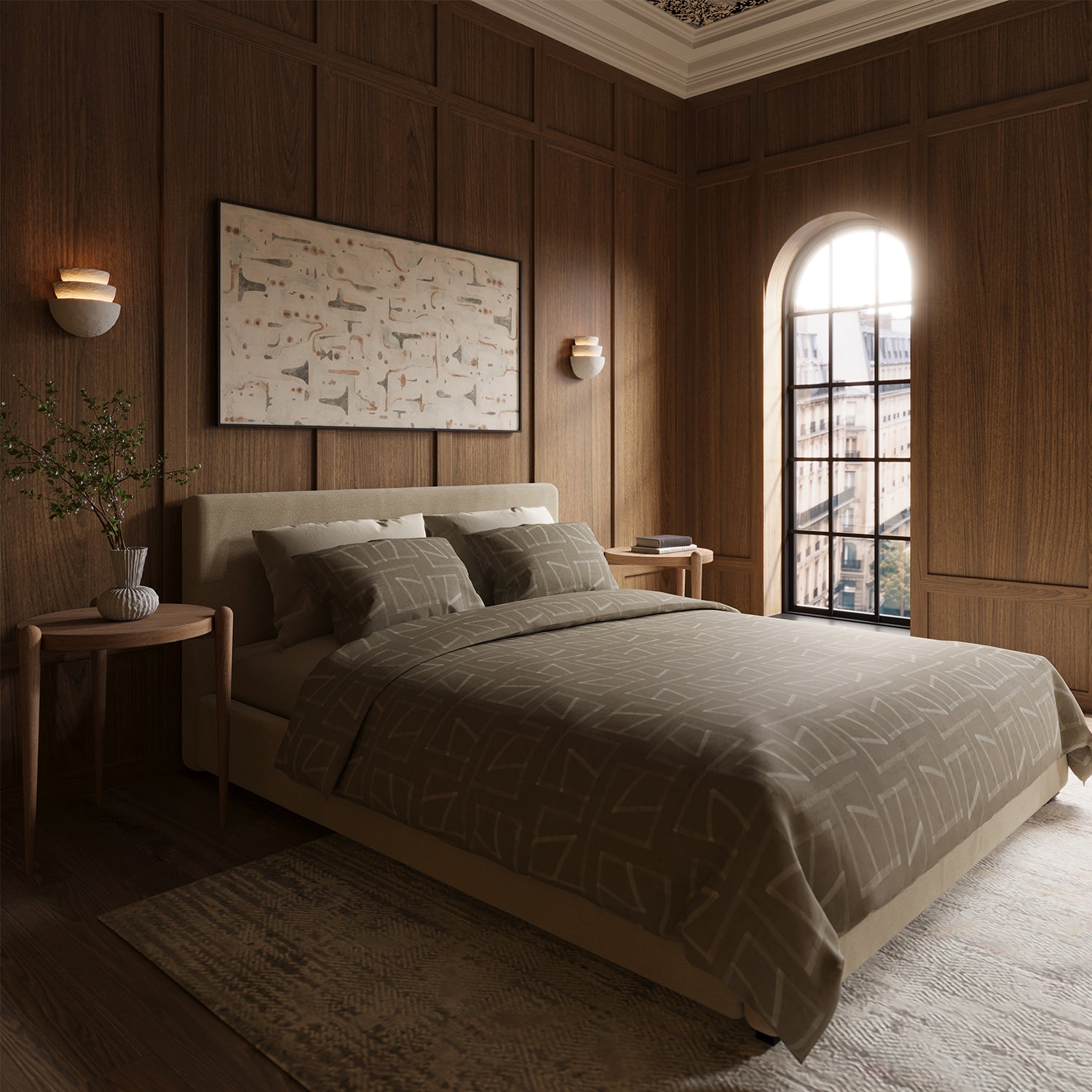 Mareé Embroidered 3-piece Duvet Set