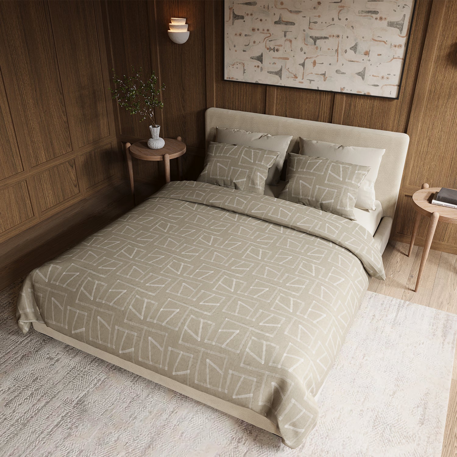 Mareé Embroidered 3-piece Duvet Set