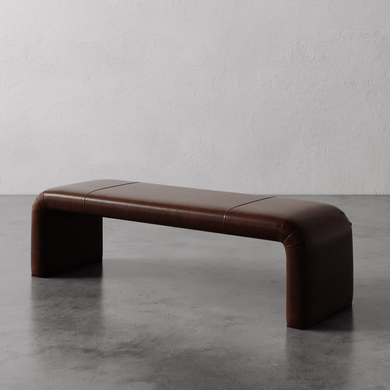 Nadia Leather Bench
