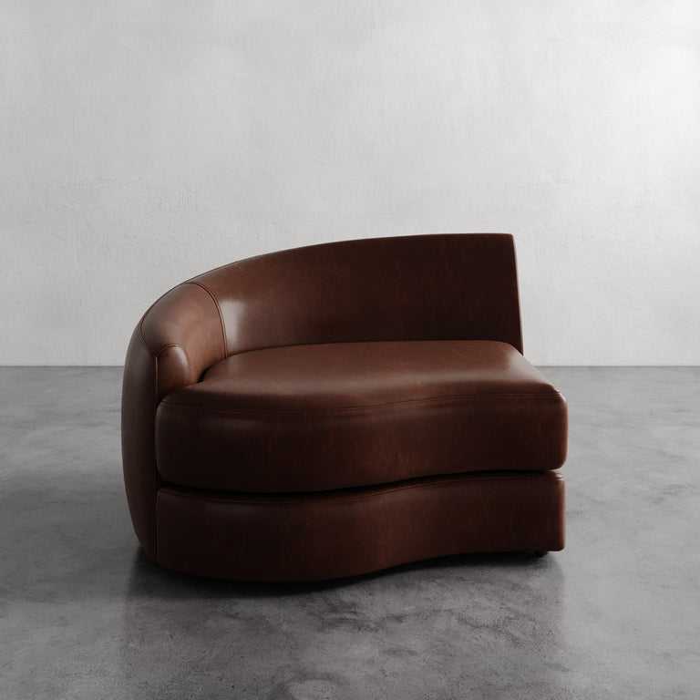 Rulmann Leather Left Arm Chair