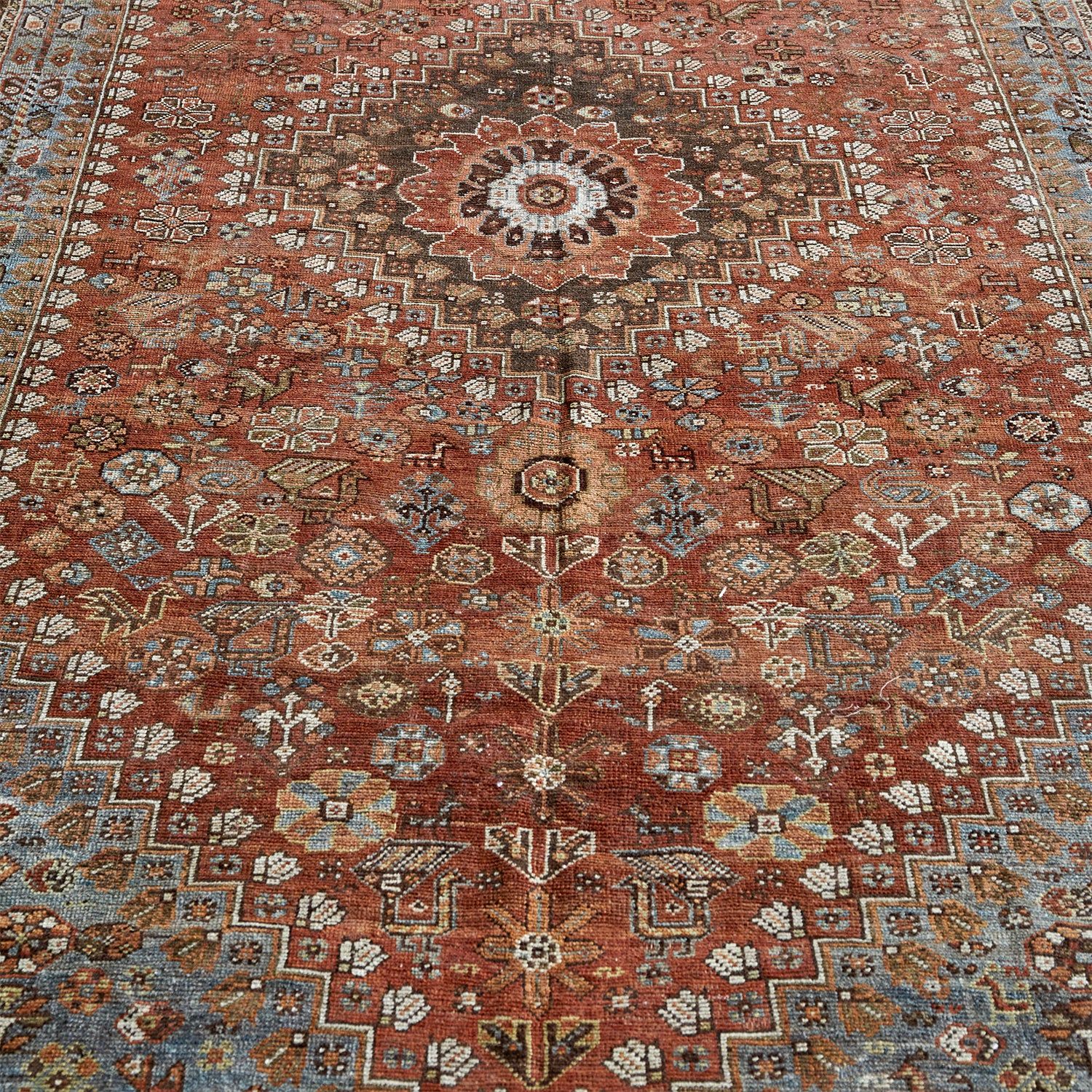 Vintage 1950's Southcentral Persia Shiraz rug - 7' x 11'