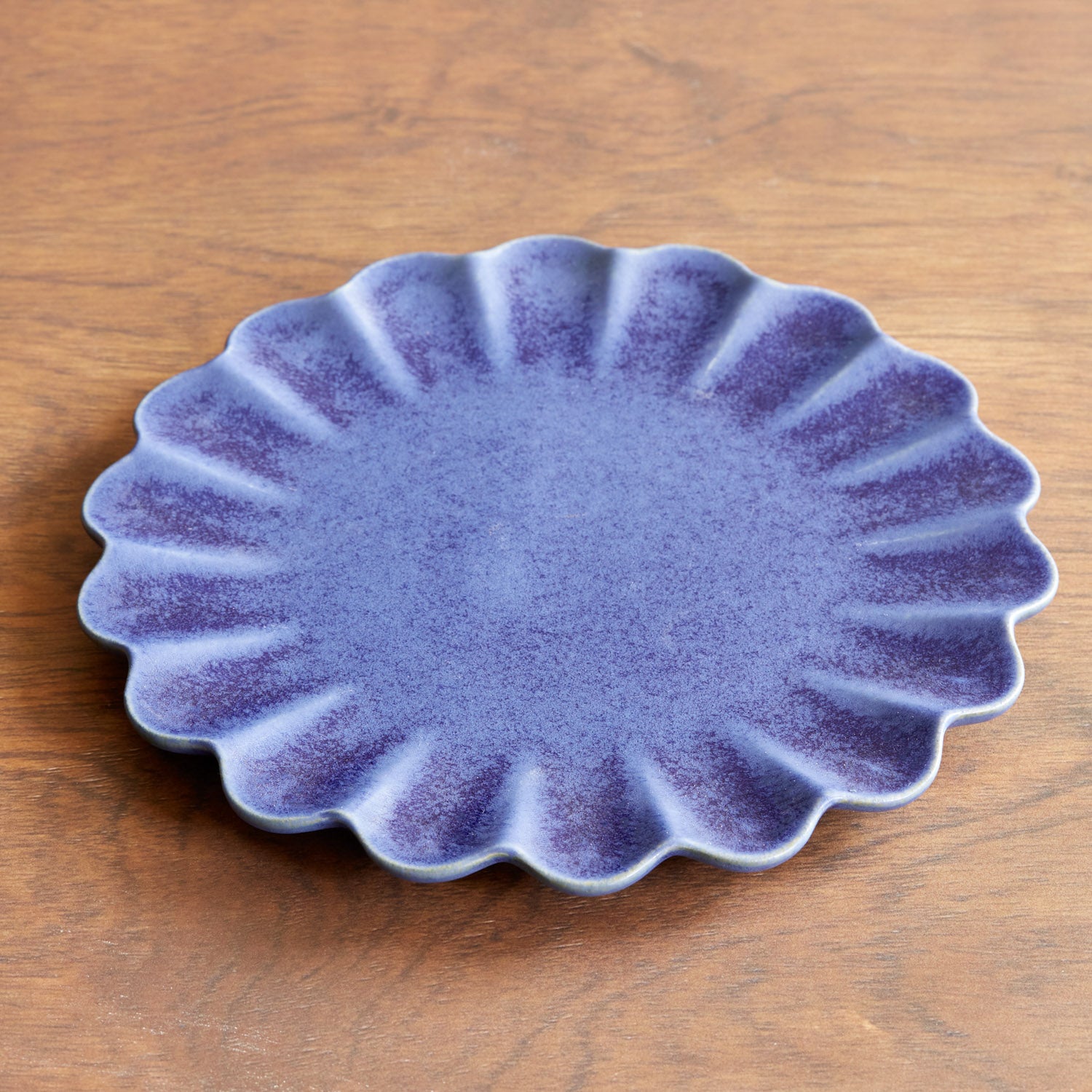 Dhalia Stoneware Dinner Plate, Set of 4 (Blue)