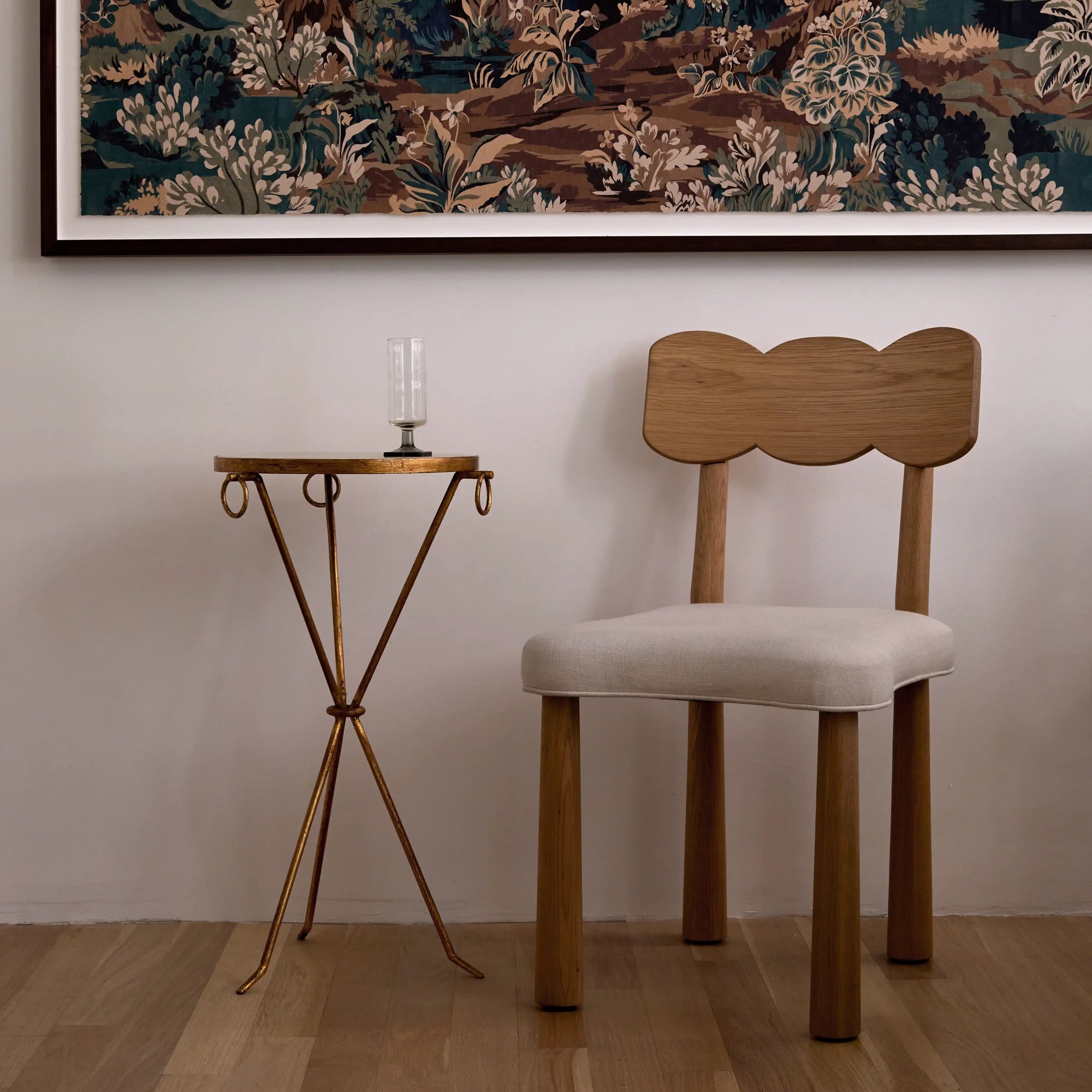 Gilt Iron and Parchment Tables
