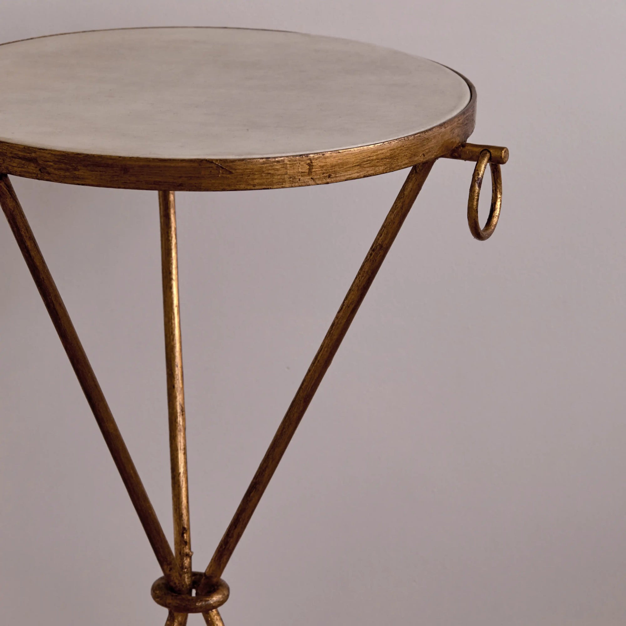 Gilt Iron and Parchment Tables