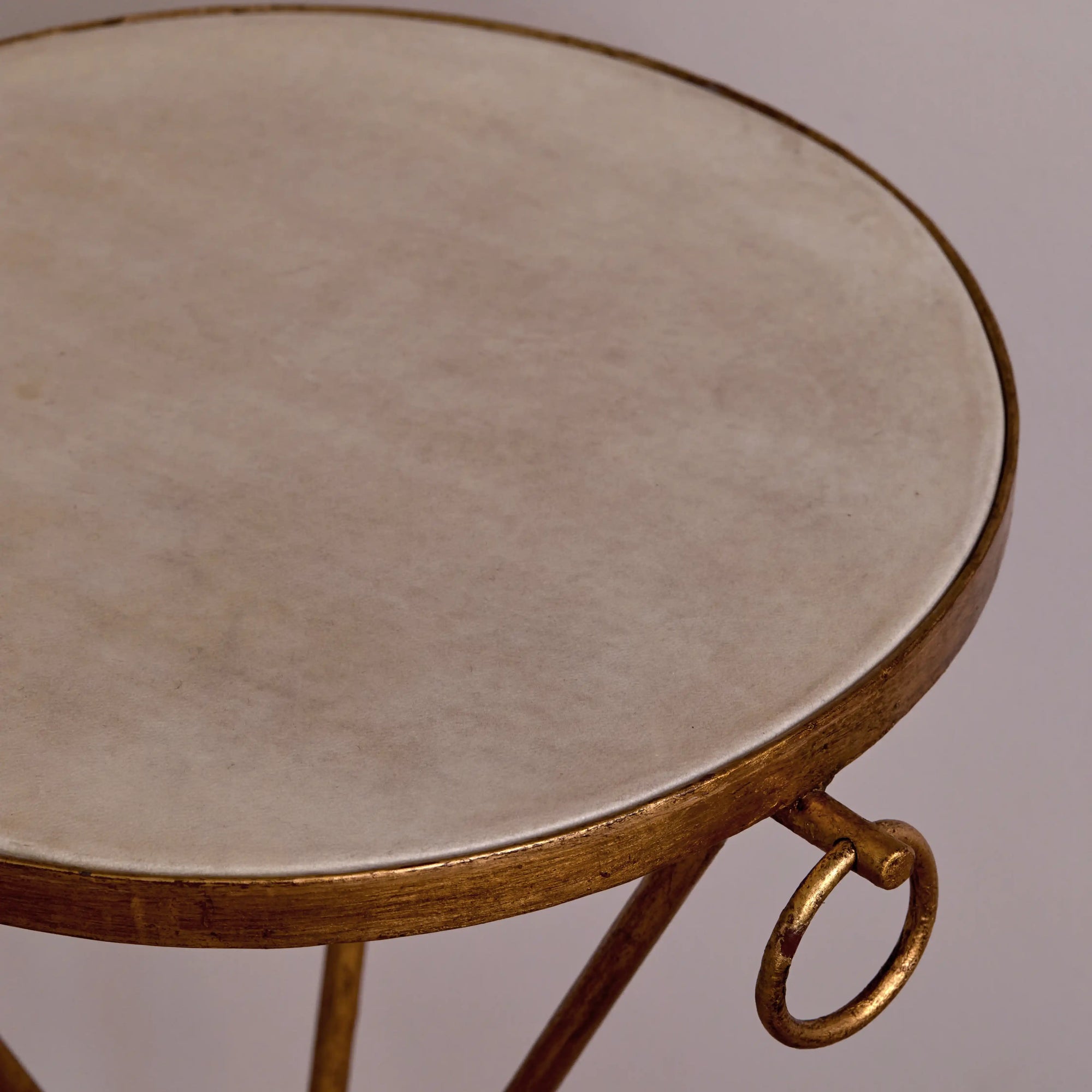 Gilt Iron and Parchment Tables