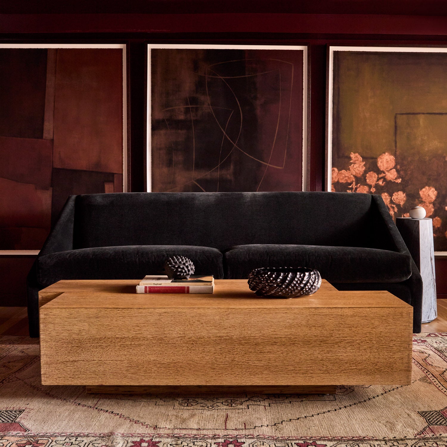 Fontaine 84" Sofa (in Onyx Natural Wool Blend) at 14 Crosby