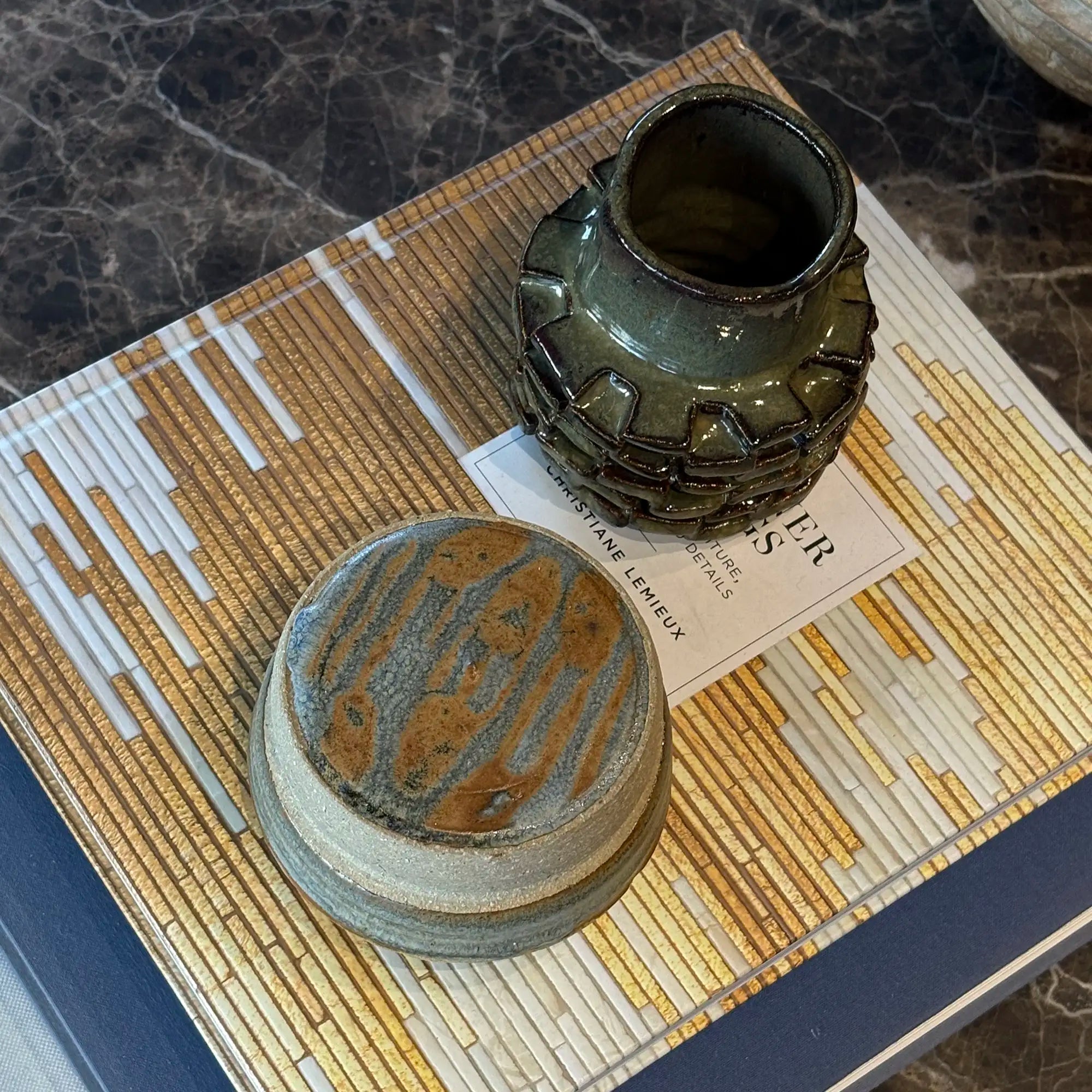 Studio Pottery Lidded Ceramic Box by Leah Boehm
