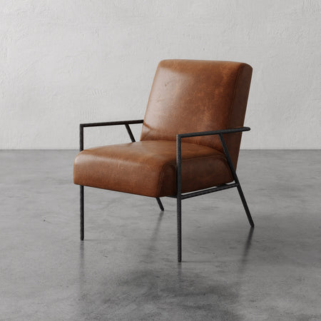 Imane Leather Lounge Chair
