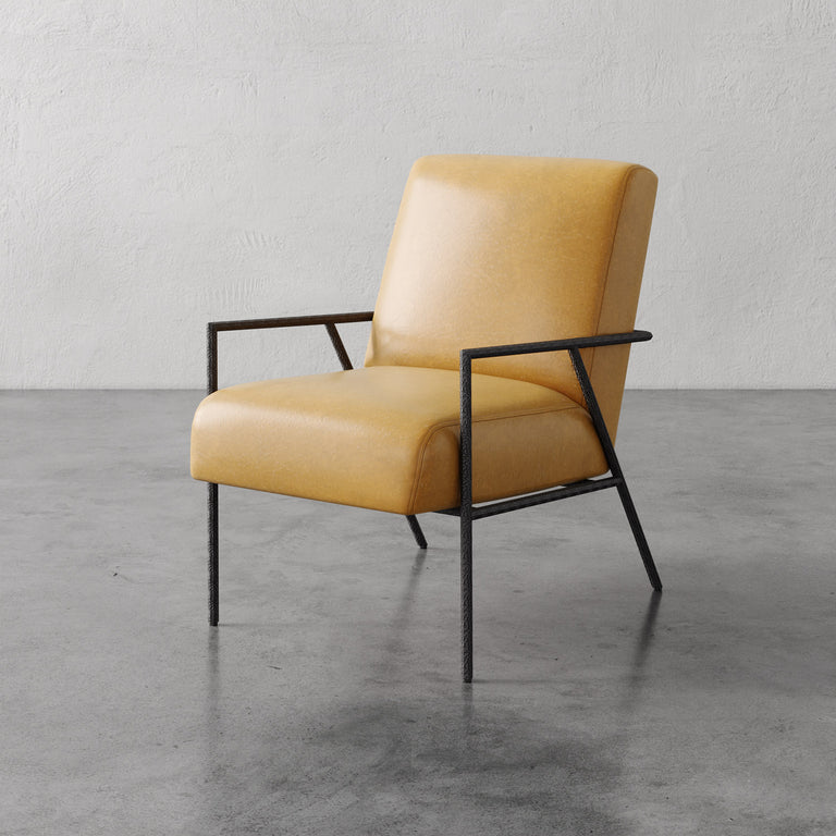 Imane Leather Lounge Chair