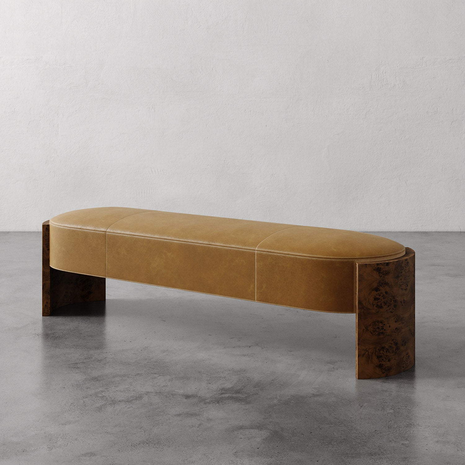 Benoit Leather Bench
