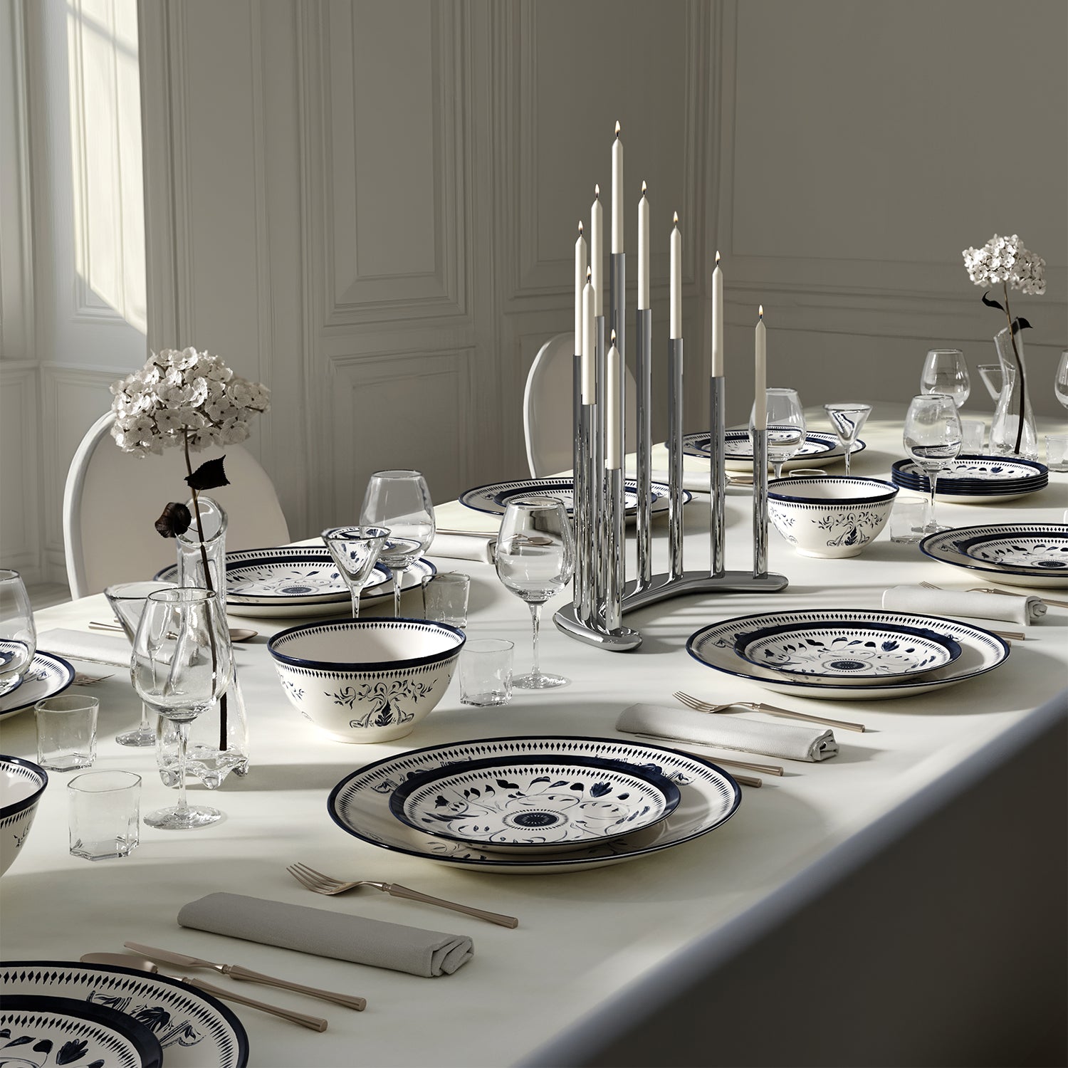 Bruges Porcelain Dinner Plate, Set of 4