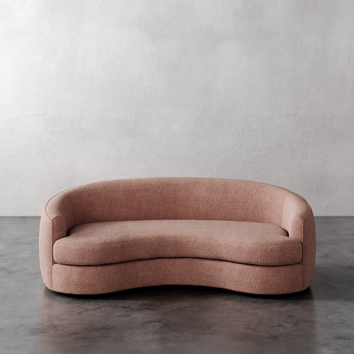 Lemieux Et Cie Rulmann Sofa Pink sofa against a plain wall