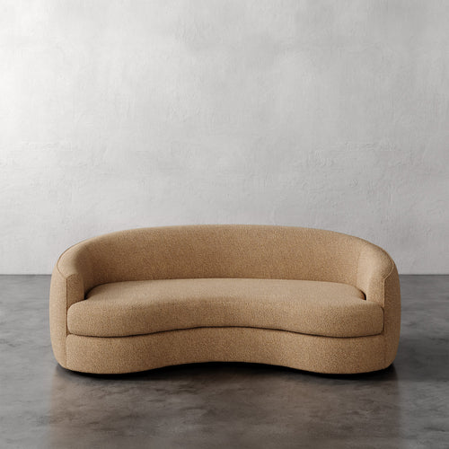 Lemieux Et Cie Rulmann Sofa Beige sofa against a plain gray wall