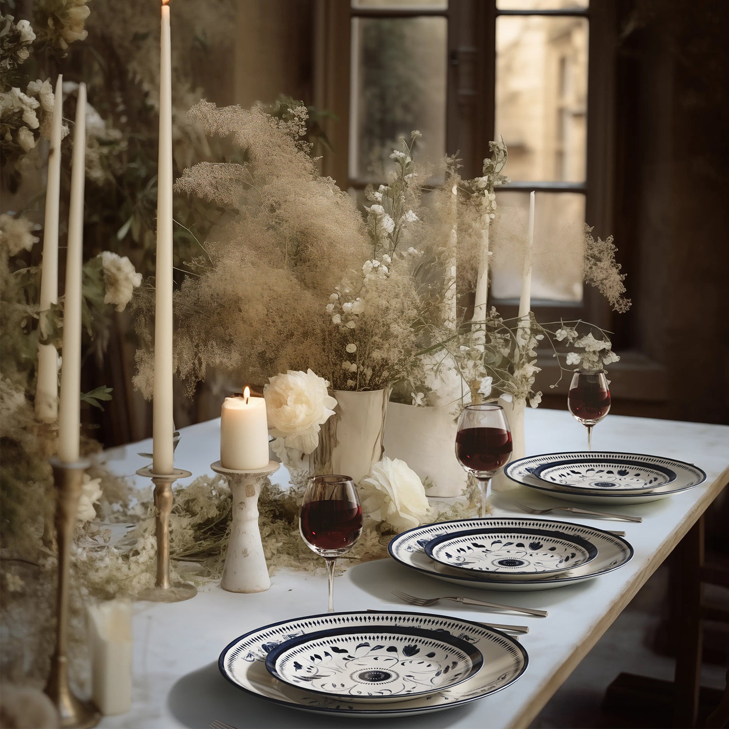 Bruges Porcelain Dinner Plate, Set of 4