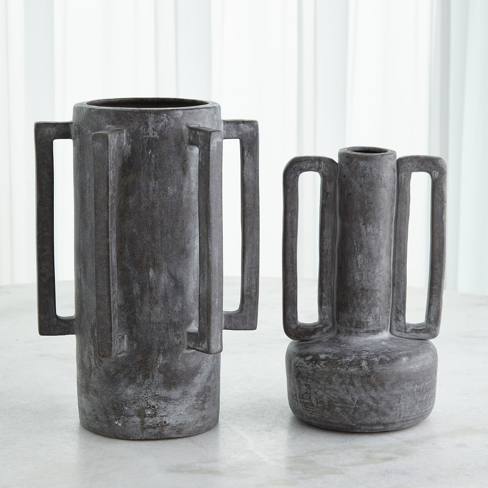 Normandie and Bretagne Vase Collection - (Dark Grey)