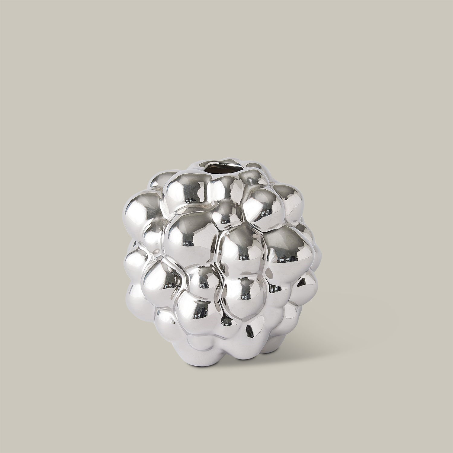 Organic Bubble Vases (Bright Silver)