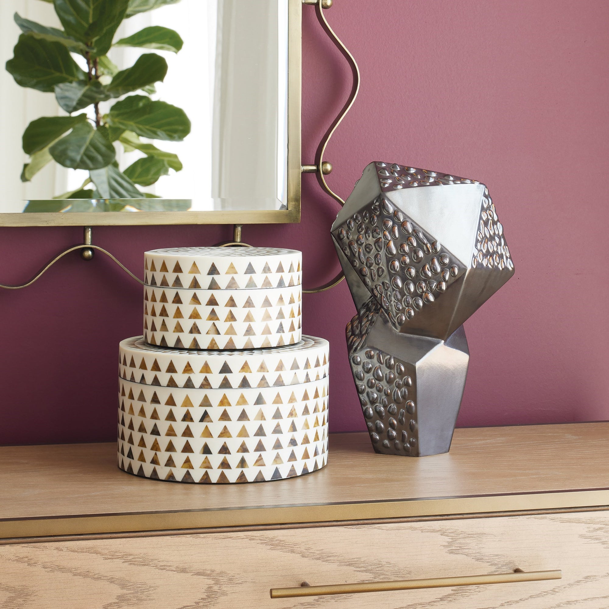 Les Facettes Sculpture (Gunmetal)