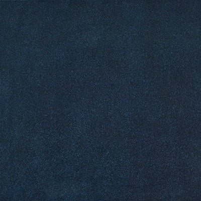 Lemieux et Cie Plush Velvets swatch in deep navy blue, textile sample shown on white studio backdrop.