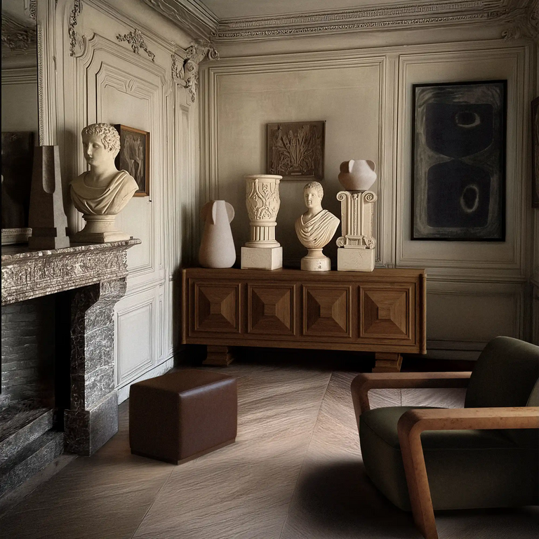 Sophie Leather Rectangular Ottoman