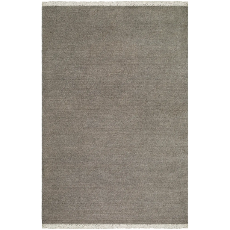 Plume Handmade Wool Rug (Grey)
