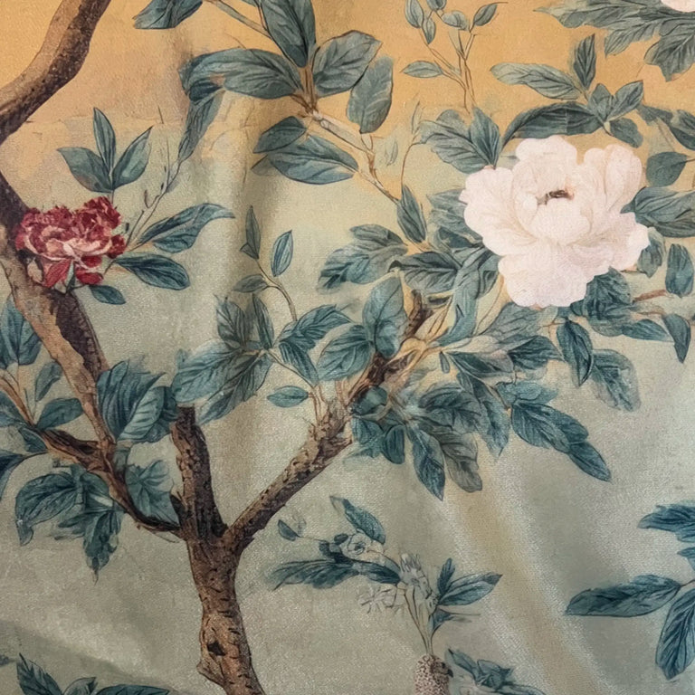 Fresco Floral Velvet Pillow