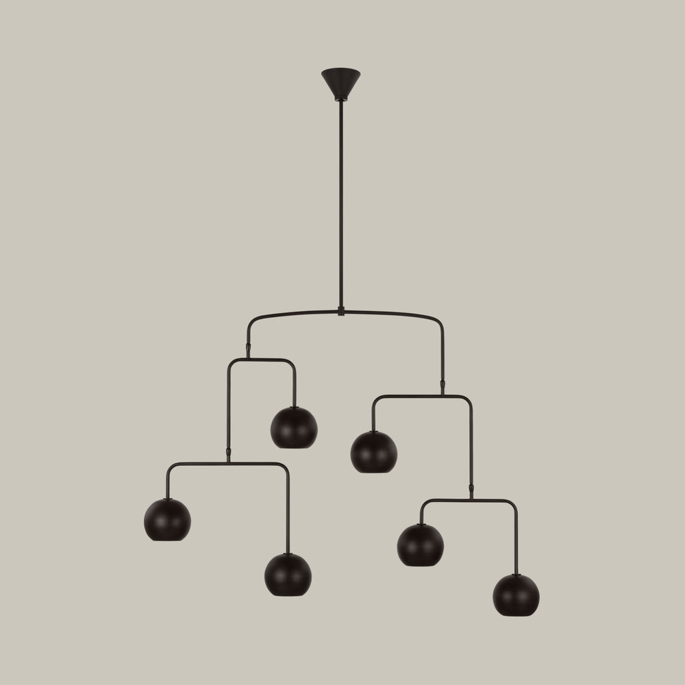 Lemieux et Cie Chaumont / Chambord extension rod kit in aged iron, a luxury lighting fixture accessory featuring the Chaumont 6 light chandelier.