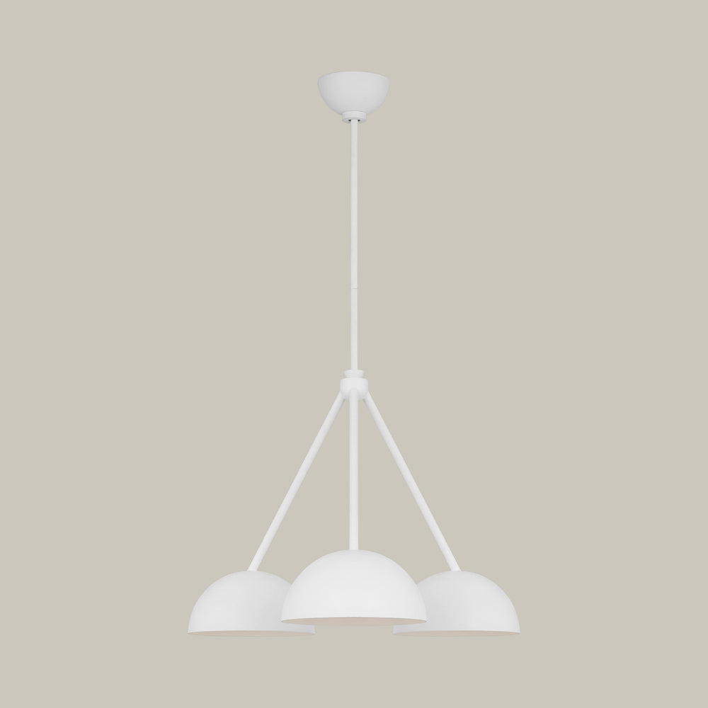 Lemieux et Cie Beaunay Collection Extension Rod Kit in steel and cast plaster, a designer lighting accessory shown attached to a Beaunay Large Chandelier