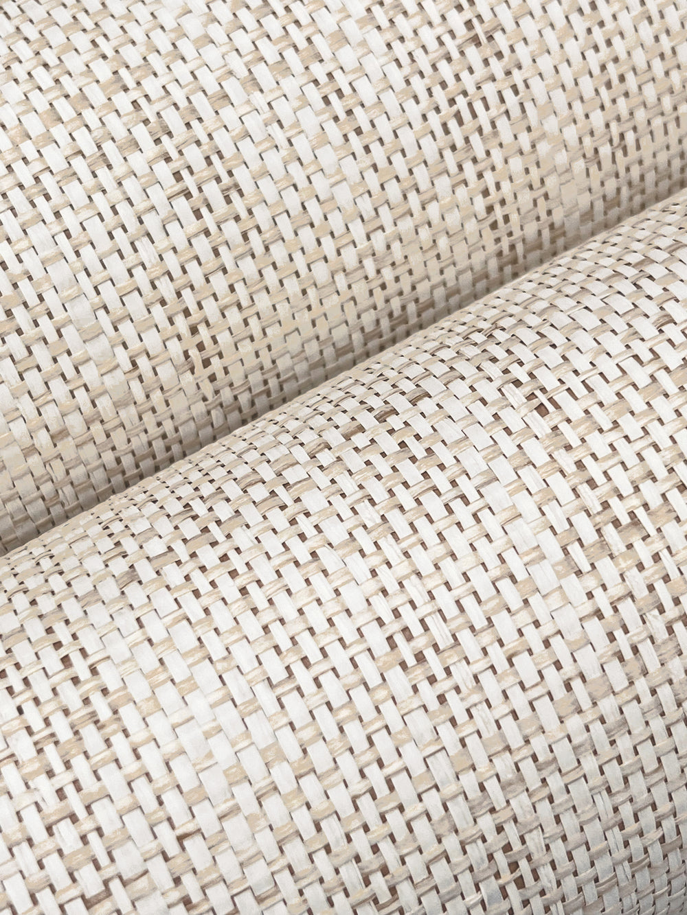 Lemieux et Cie Kami Paperweave in natural beige, woven textile swatch in monochrome naturals with handcrafted artisan weave texture