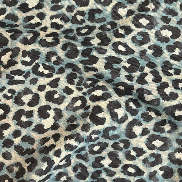 Outdoor Pillow - Teal Leopard