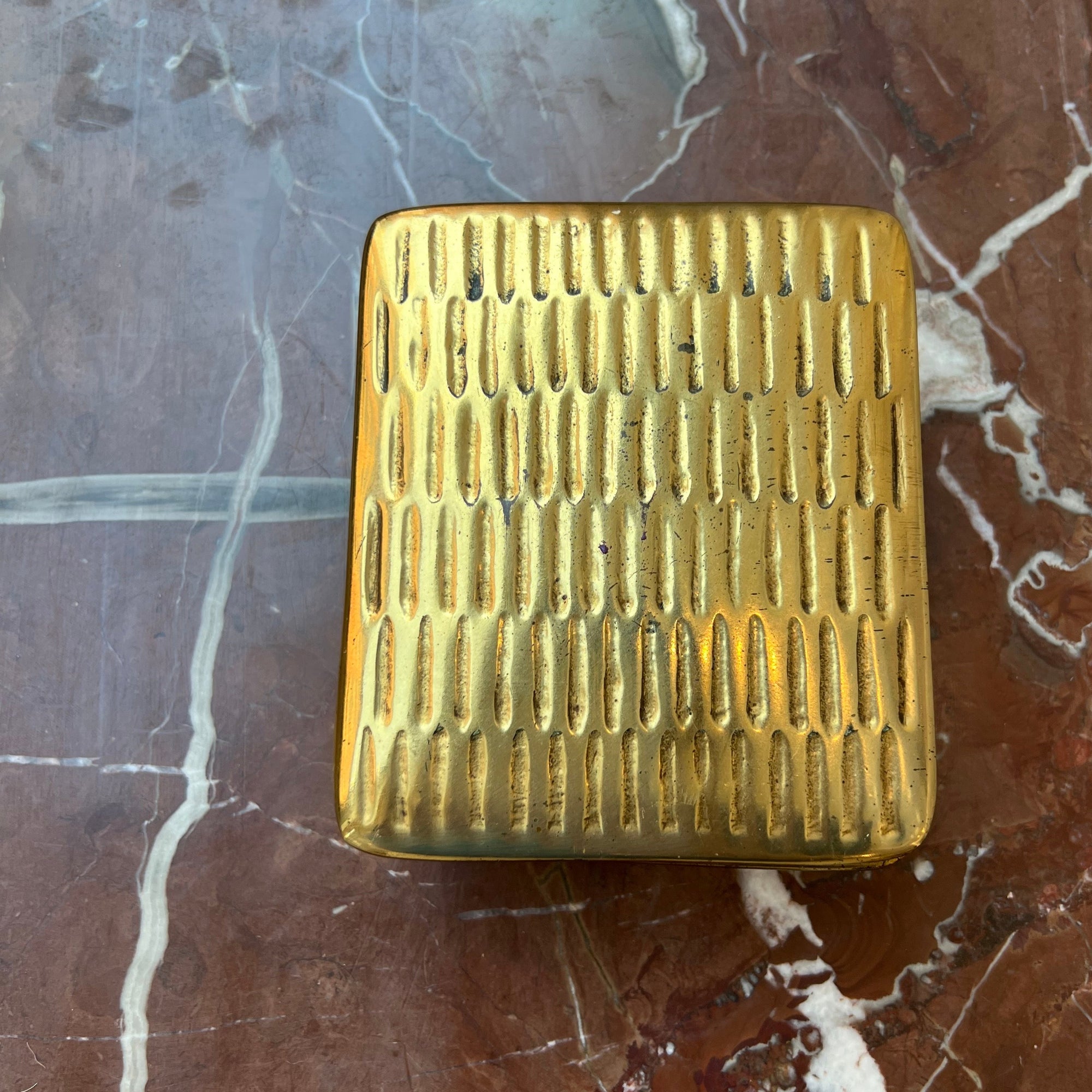 Iconic Mid-Century Modern Brass Decorative Box by Ben Seibel