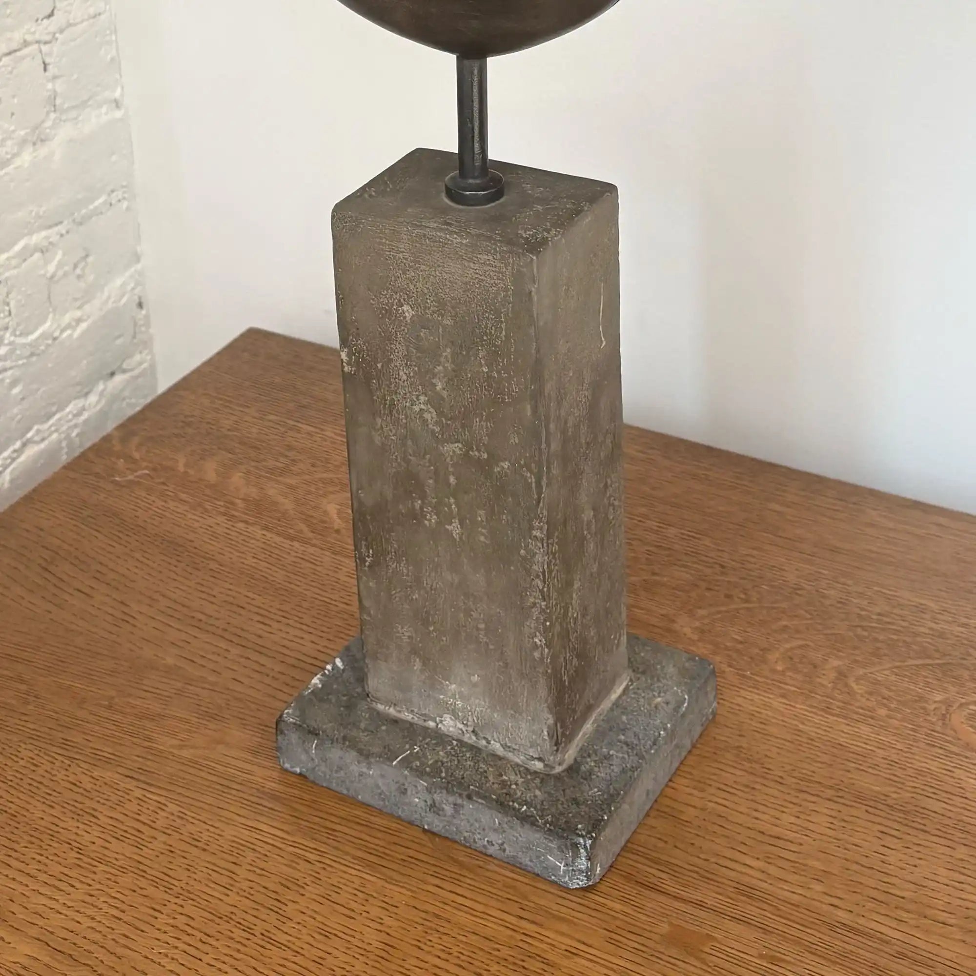 Midcentury Organic Sculpture with Concrete Base - Bold Modern Elegance