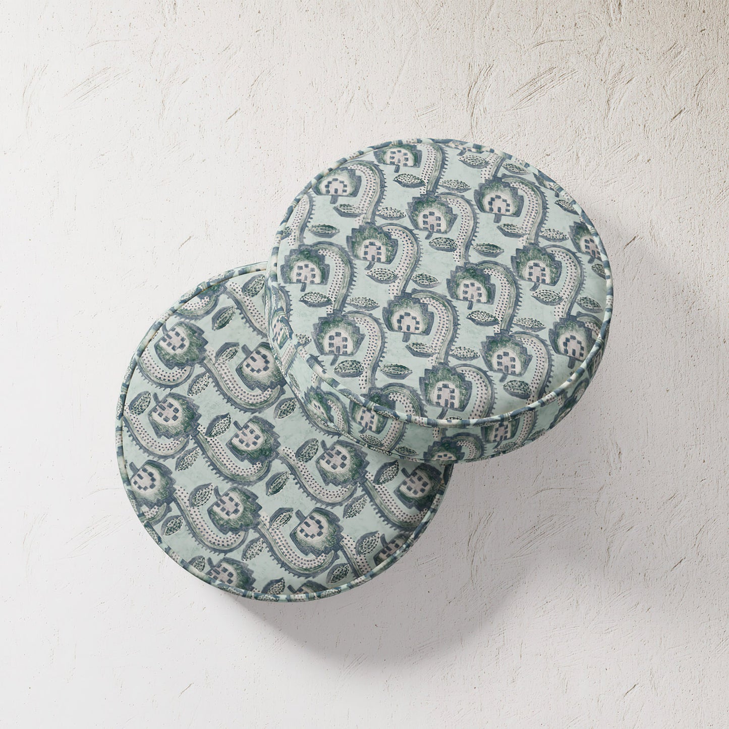 Outdoor Pillow - Teal French Floral