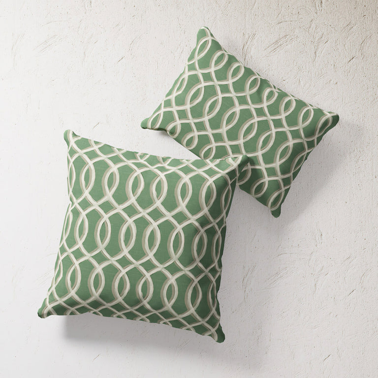 Outdoor Pillow - Gatework (Green)