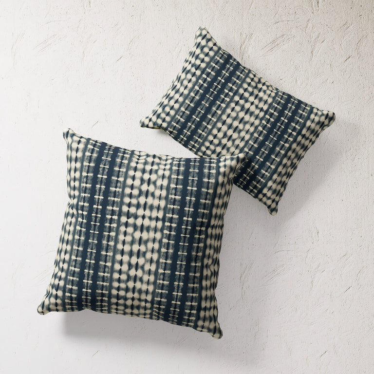 Outdoor Pillow - Indigo Shibori