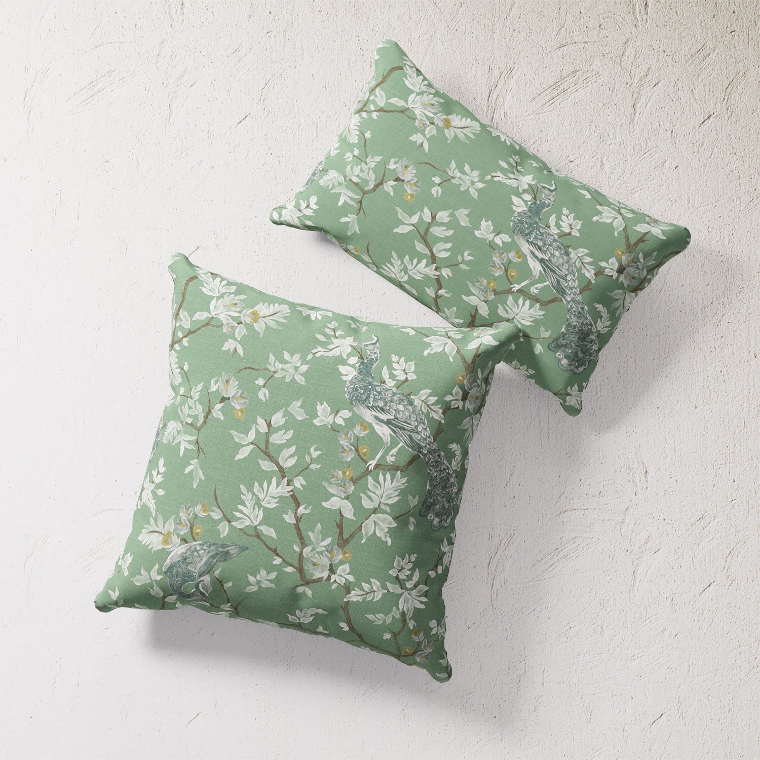 Indoor Outdoor Pillow Peacock Green