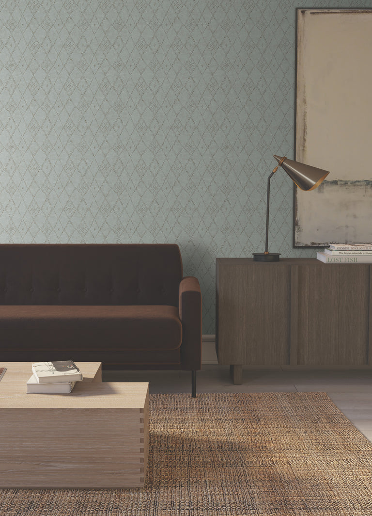 Souk Diamonds Wallpaper (Sage)