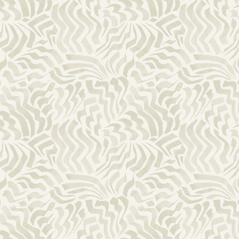Zora Wave Light Grey Wallpaper