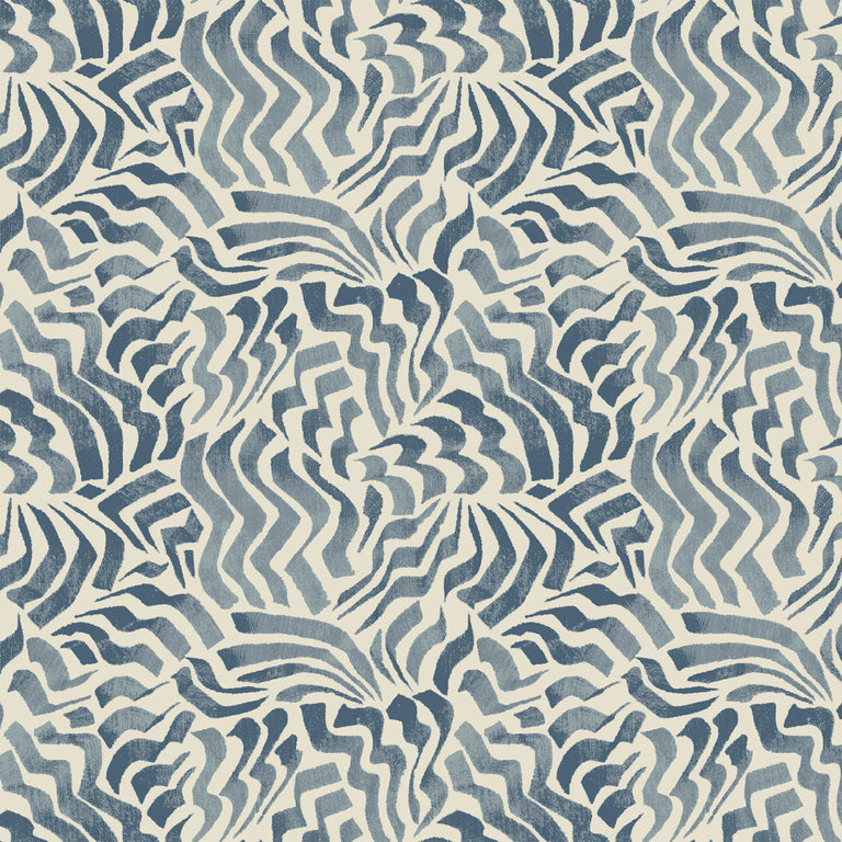 Zora Wave Wallpaper (Denim)