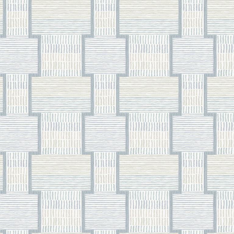 La Broderie Wallpaper (Sky Blue)