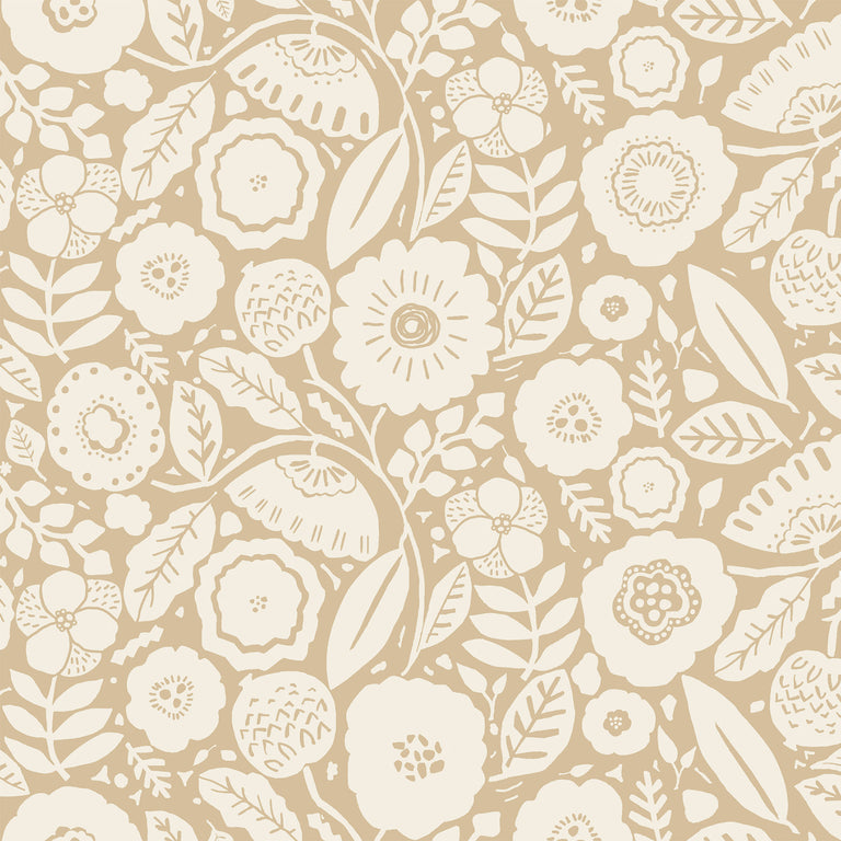 Camille Blossom Wallpaper (Ochre)