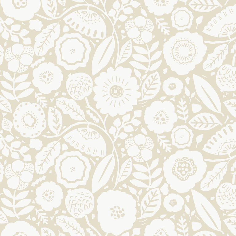 Camille Blossom Wallpaper (Linen)