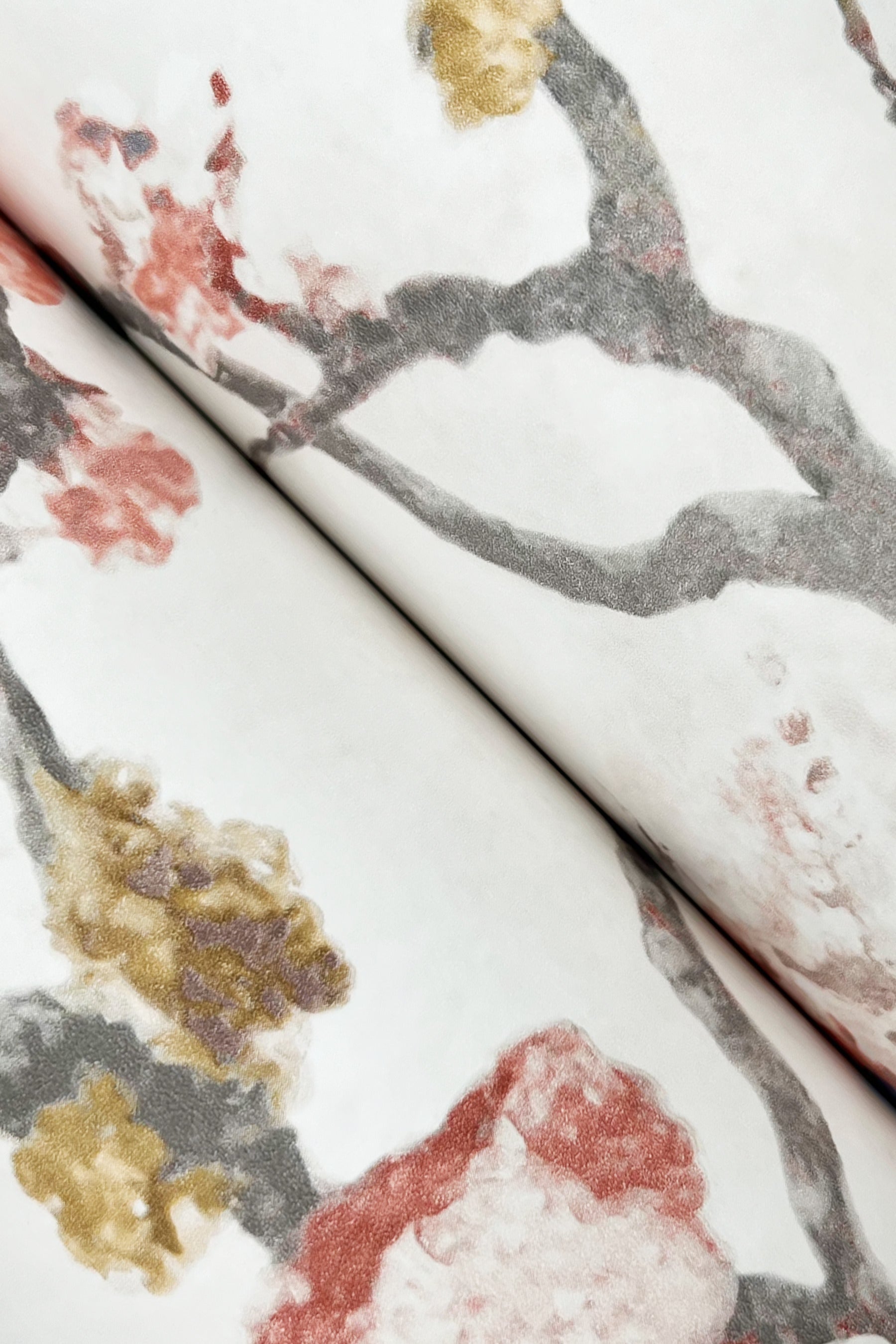 Avril Chinoiserie Wallpaper (Coral)
