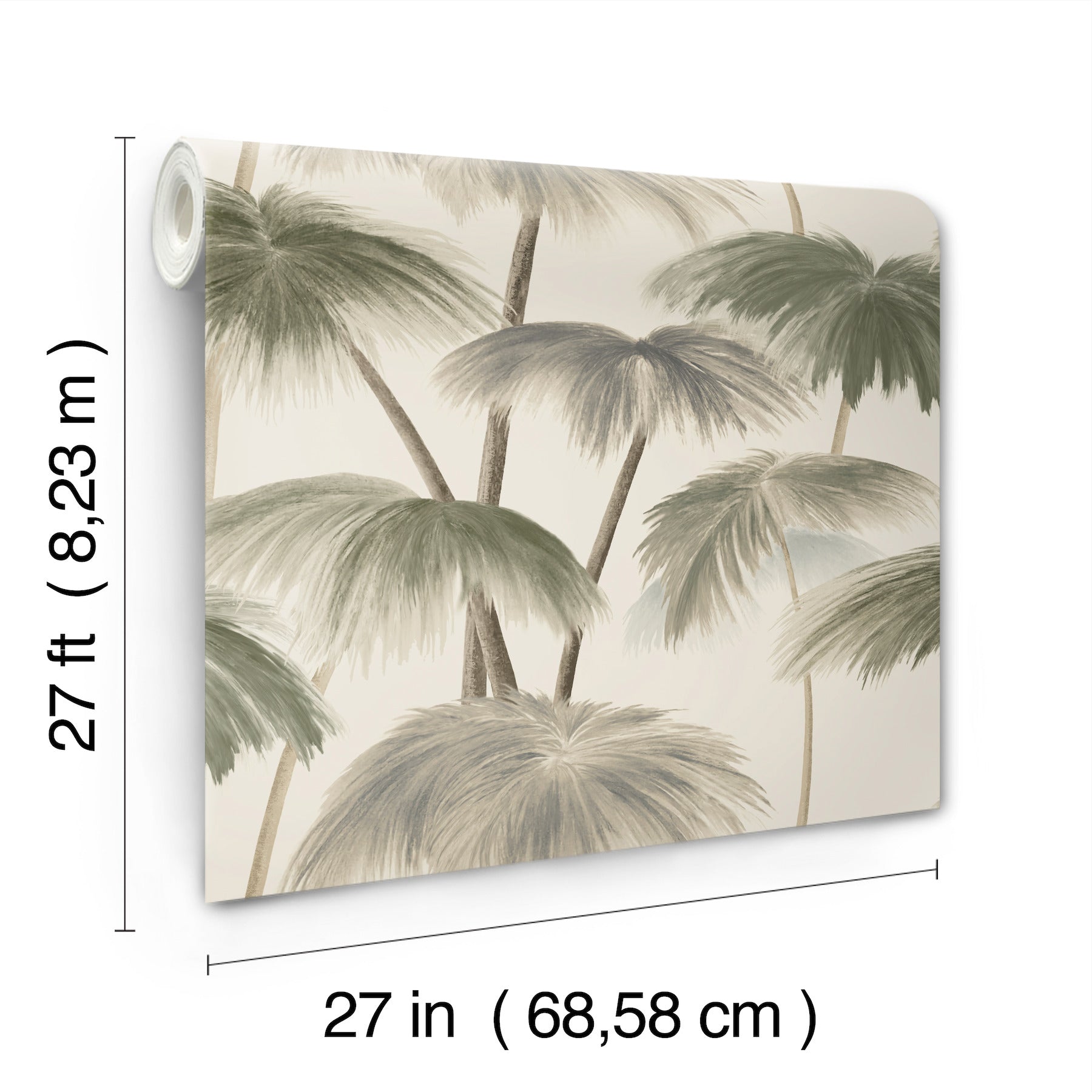 Plein Air Palms Wallpaper (Vintage)