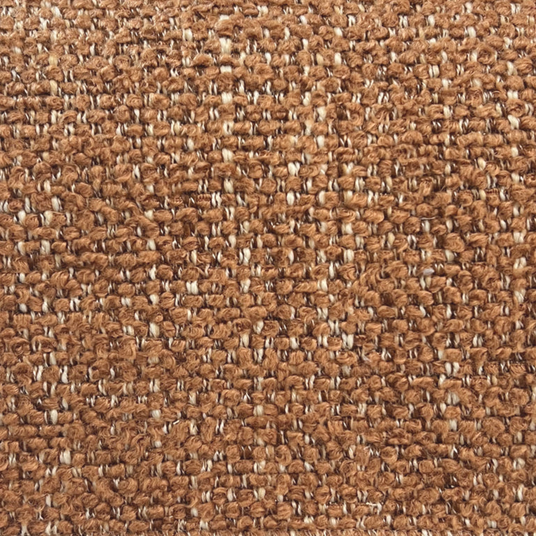 Lemieux et Cie Textured Piles swatch in warm caramel and cream tones, close detail of woven texture showing tactile looped surface.