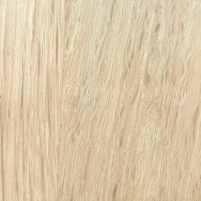 Lemieux et Cie Oak Wood Leg Finishes swatch in natural oiled oak, warm blonde wood grain material sample shown on white backdrop.