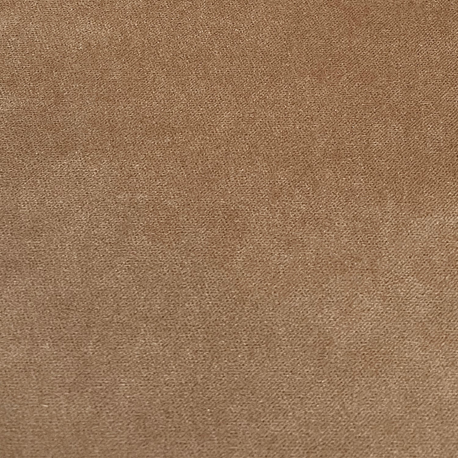 Lemieux et Cie Nutmeg Performance Velvet swatch in warm caramel brown, textured surface with subtle diagonal weave pattern, shown on white studio backdrop.