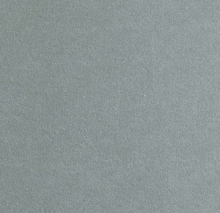 Lemieux et Cie Performance Velvet swatch in soft sage green, textile sample shown on white studio backdrop.