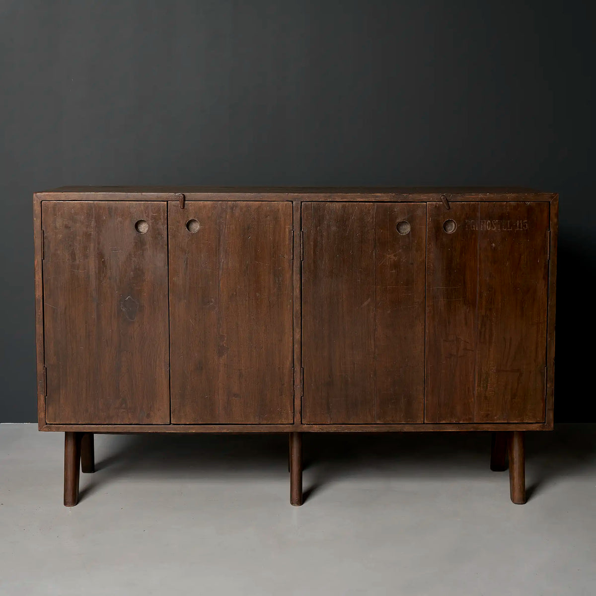 Pierre Jeanneret Four-Door Cabinet, Panjab University, Chandigarh