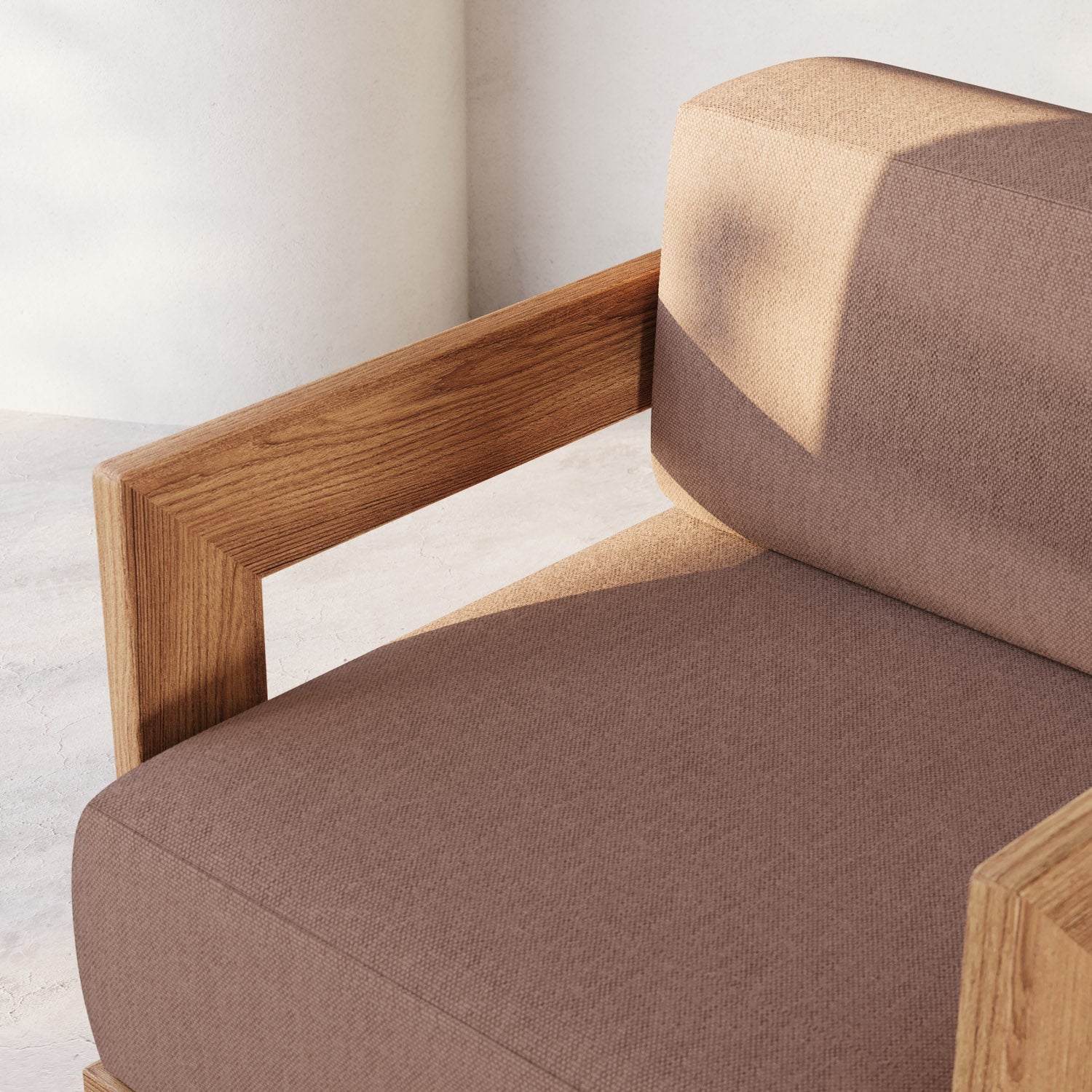 S2 Teak Double Chaise Lounge