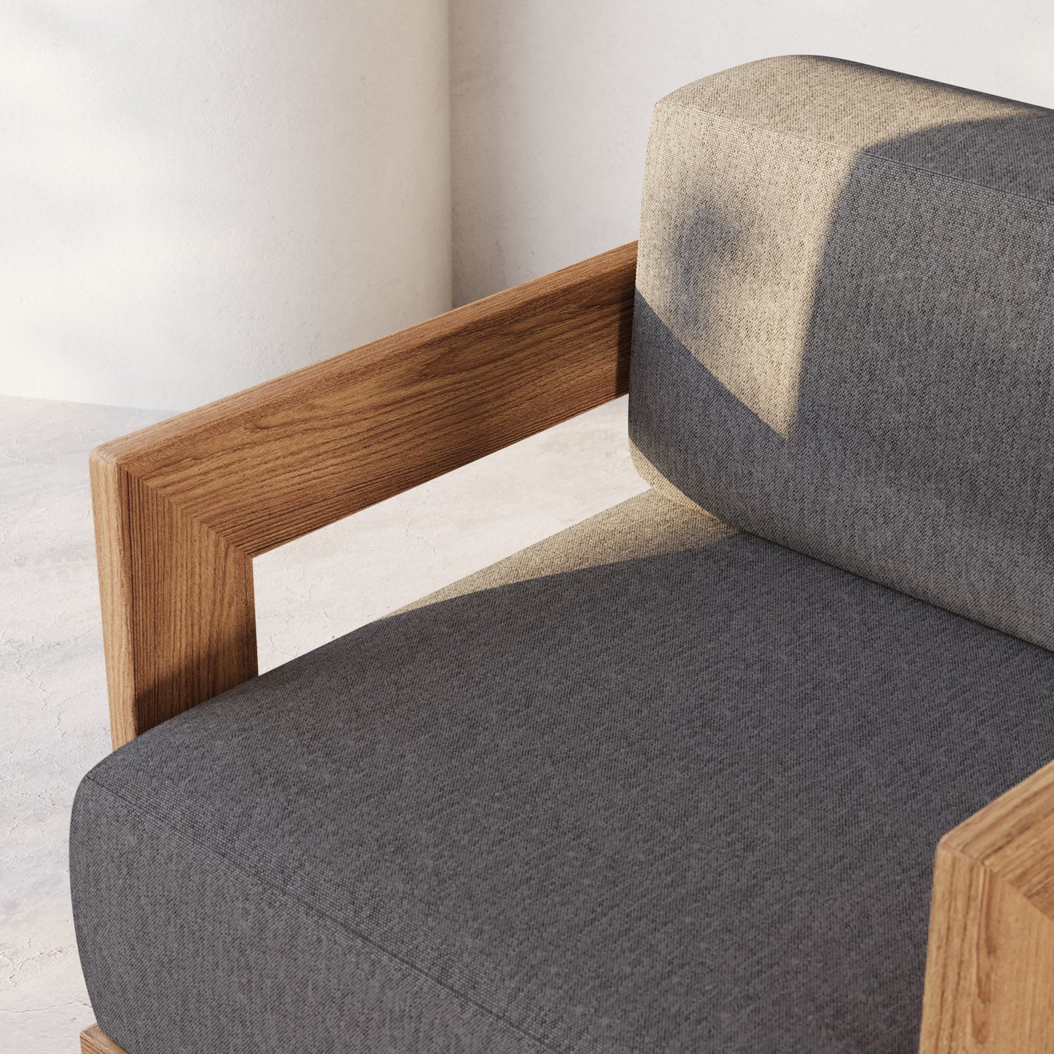 S2 Teak Double Chaise Lounge